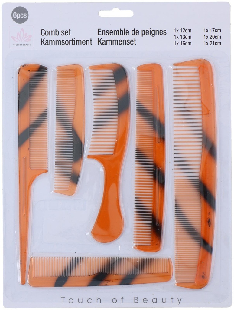 [871125288416] TOUCH OF BEAUTY Comb Set 12-21cm