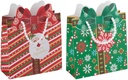 ARTICASA Gift Bag Christmas Print 25x10x25cm
