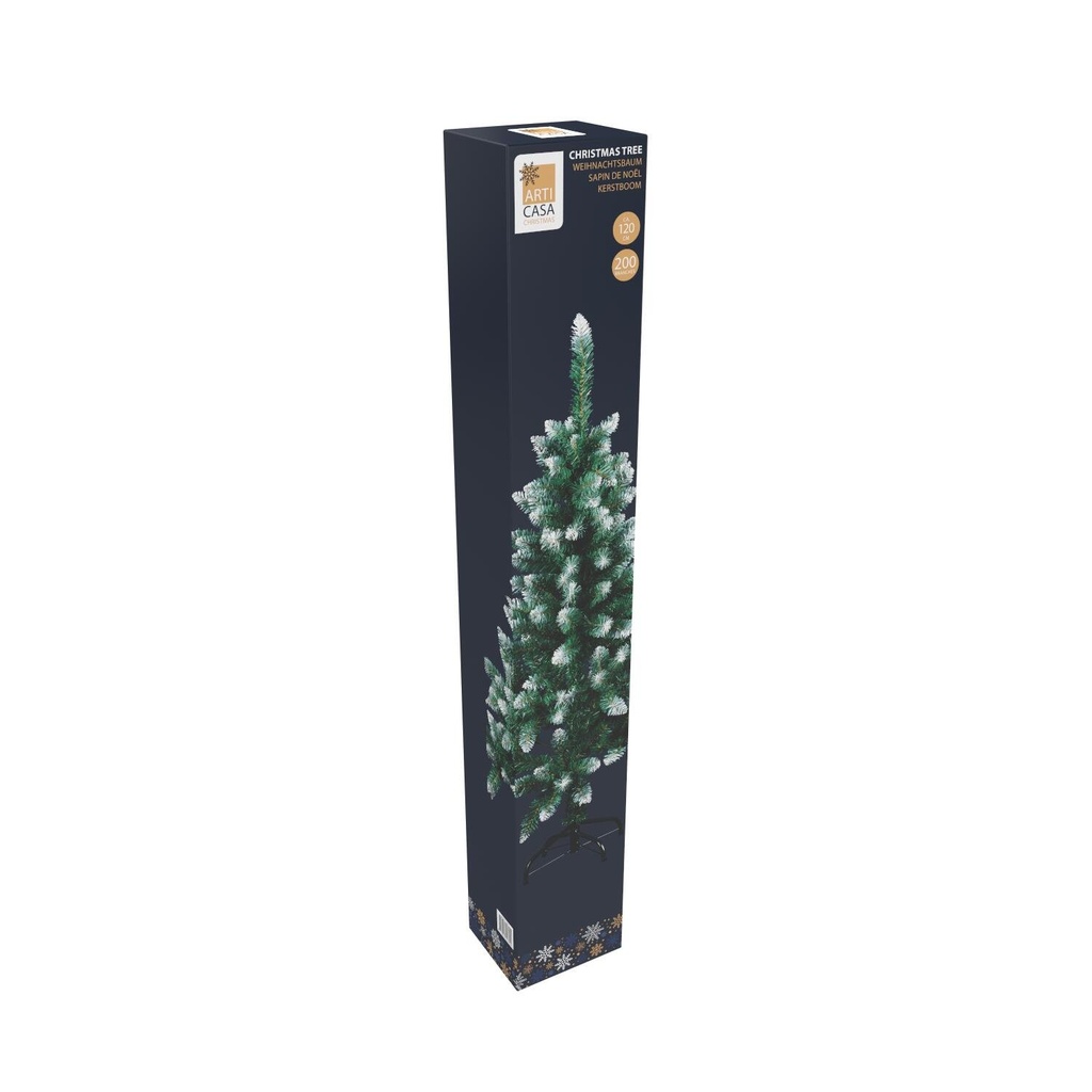 ARTICASA Christmas Tree 120cm with Snowy Branches