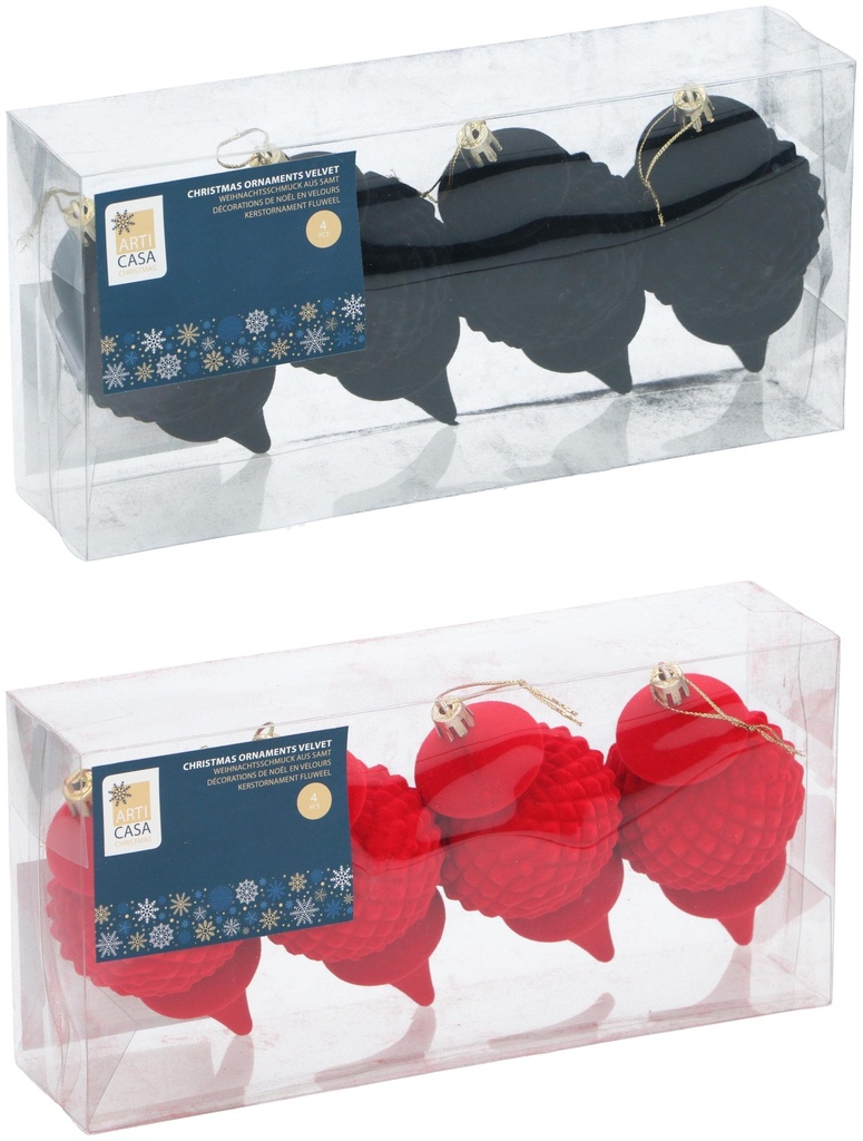ARTICASA Velvet Christmas Ornaments 23cm
