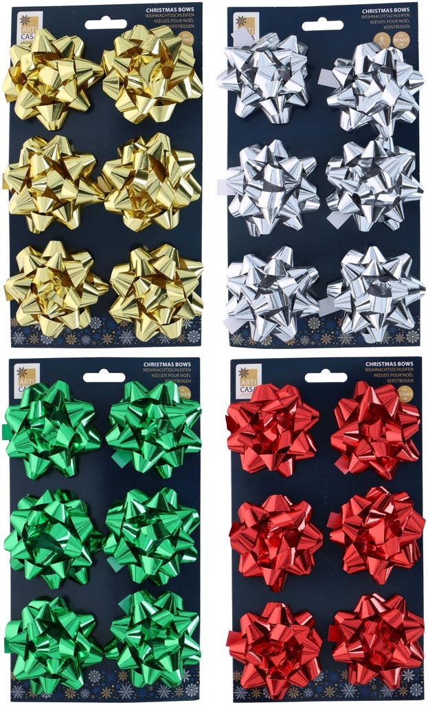 ARTICASA Christmas Bows 14x26cm Decorative