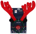 ARTICASA Christmas Headband With Light Up Nose