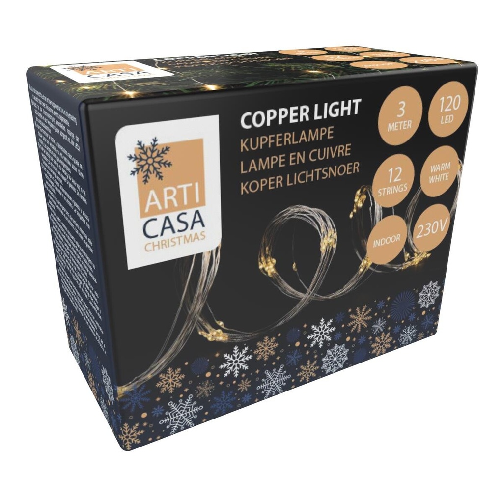 [871125257044] ARTICASA Christmas Light 120 LED 230V Warm White