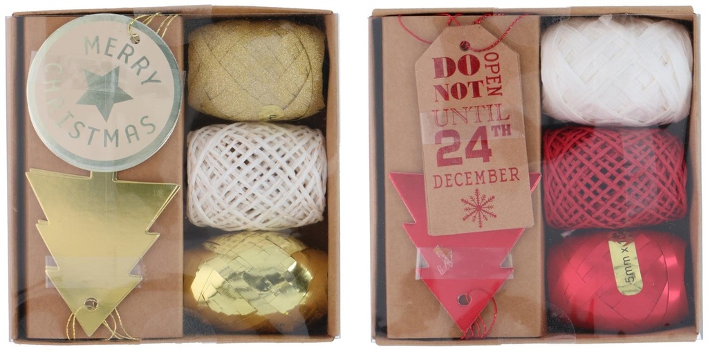 ARTICASA Christmas Ribbon Decorative Luxury 13x4x13cm