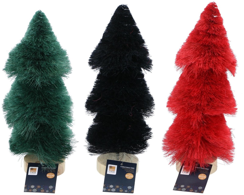 ARTICASA Christmas Tree Decoration 29cm Red Green Black