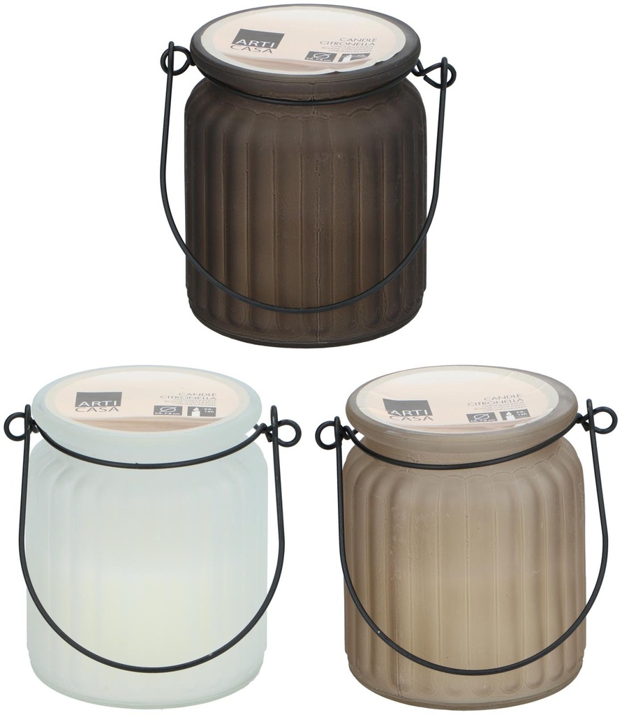 ARTICASA Citronella Candle with Handle Ø7.8x9cm