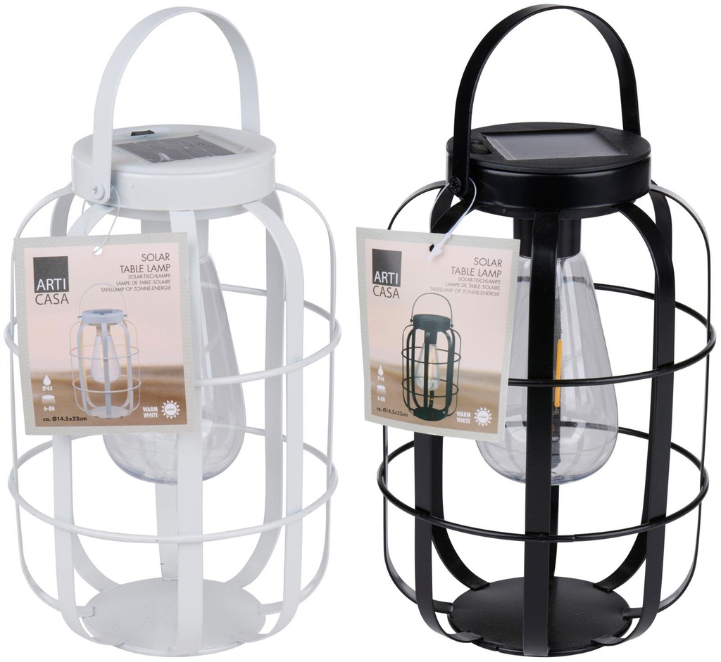 ARTICASA Solar Table Light Ø14.5cm White