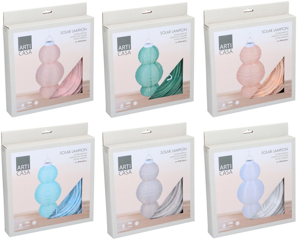 ARTICASA Solar Lantern Three Layers Ø28xh60cm