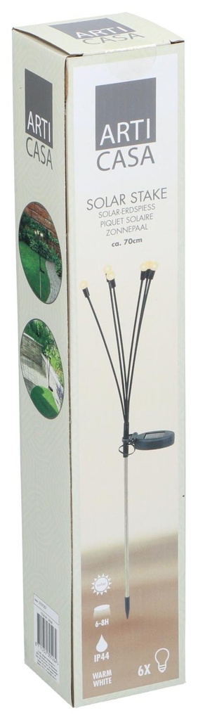 ARTICASA Solar Garden Stake Firefly 70cm