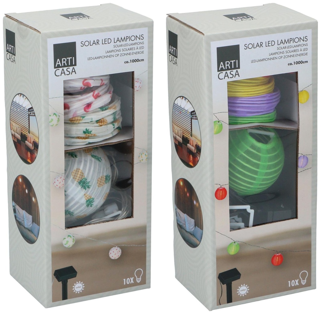 ARTICASA Lantern String With 10 Solar Lights