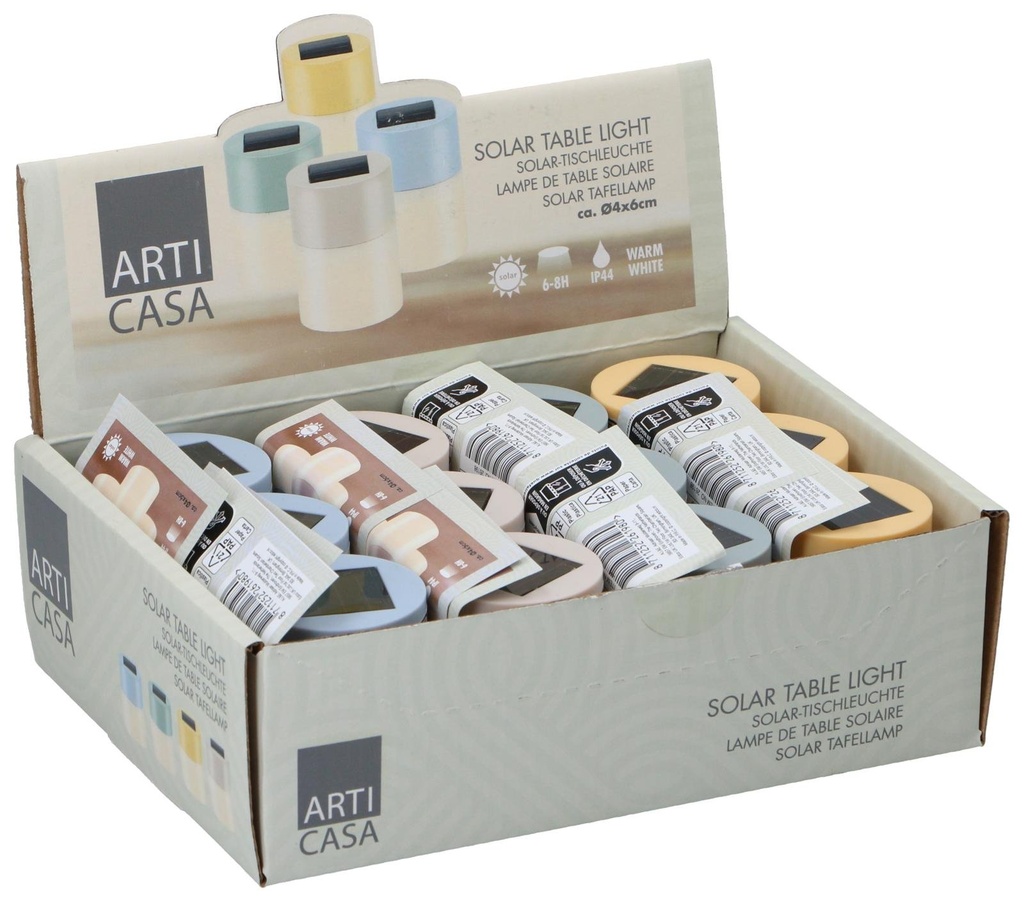 ARTICASA Solar Table Light Round