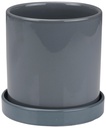 ARTICASA Plant Pot with Tray Ø15.5x16cm
