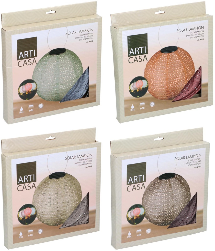ARTICASA Solar Lantern Round LED