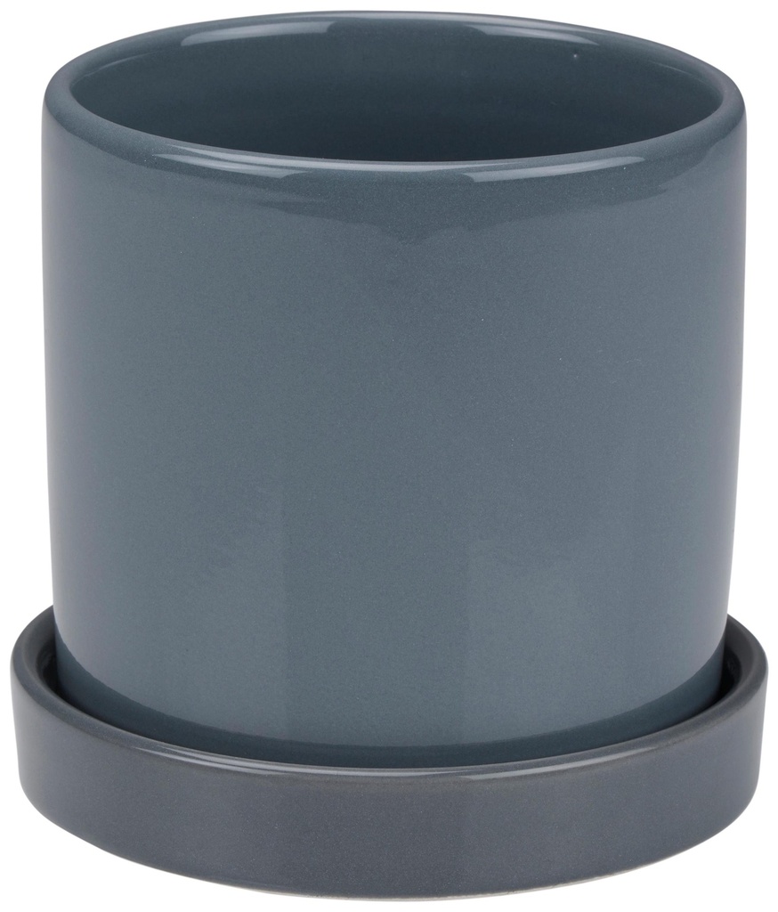 ARTICASA Plant Pot with Tray Ø10.5x11cm