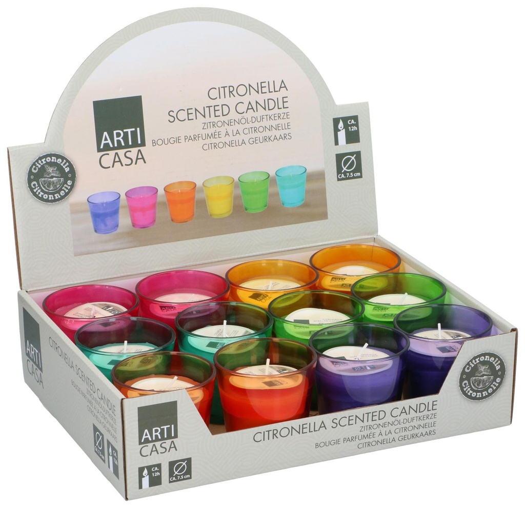 ARTICASA Citronella Candle in Glass 75g