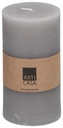 ARTICASA Rustic Candle Ø7xh13cm Light Grey