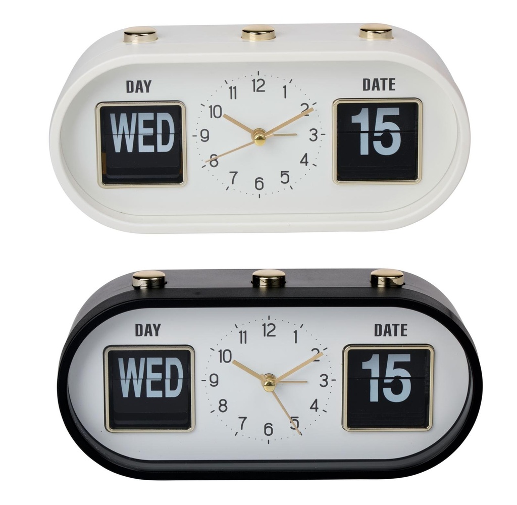 ARTICASA Flip Calendar Clock 20x6x9.5cm