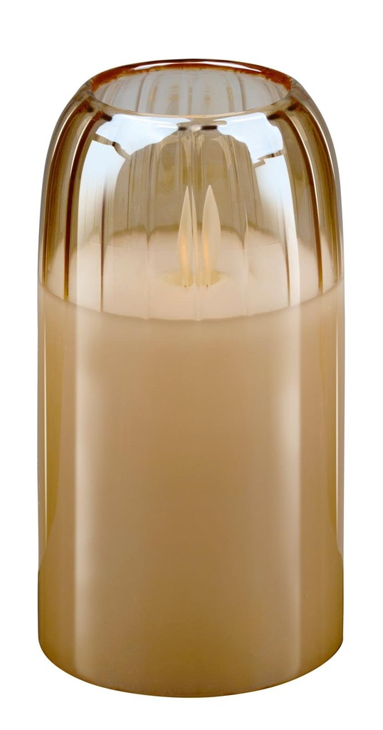 ARTICASA LED Candle Ø7.5x15cm Cream Moving Wick