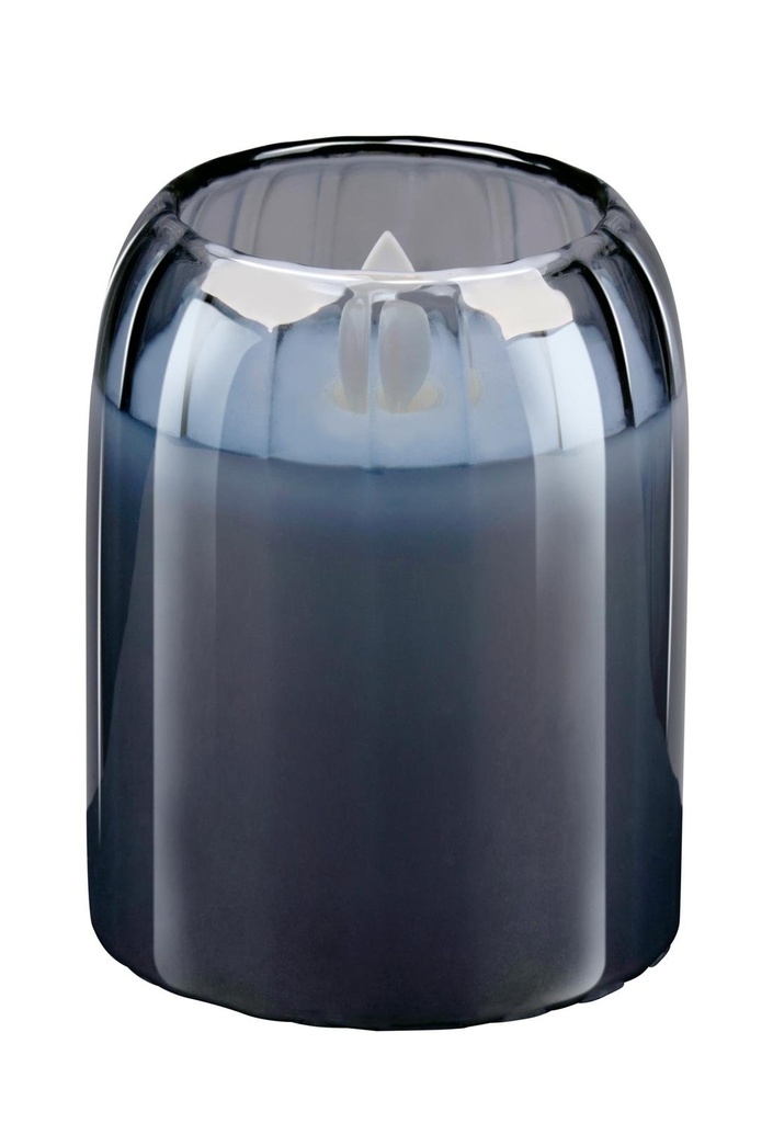 ARTICASA LED Candle Ø7.5x10cm Grey Moving Wick