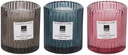 ARTICASA Scented Candle in Striped Glass Ø7.5cm