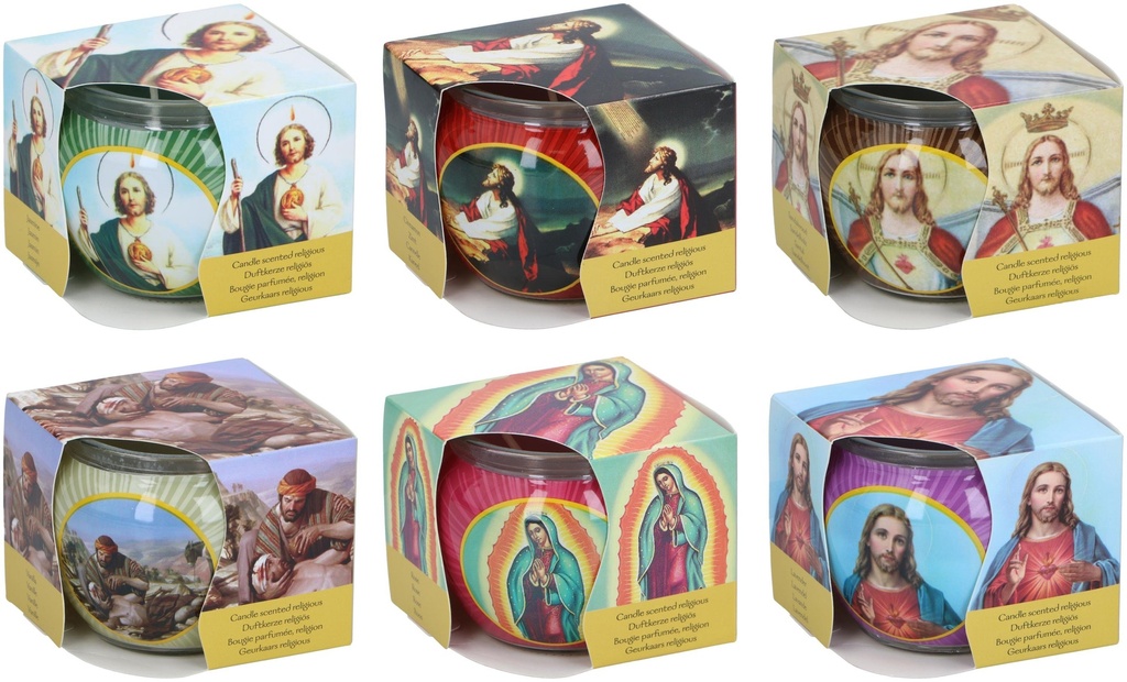 ARTICASA Religious Scented Candle in Glass