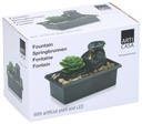 ARTICASA Fountain with Artificial Plant and LED Light