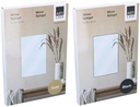ARTICASA Rectangular Mirror 44x28cm Black/Gold