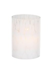 ARTICASA LED Candle Ø9x12cm White Glass