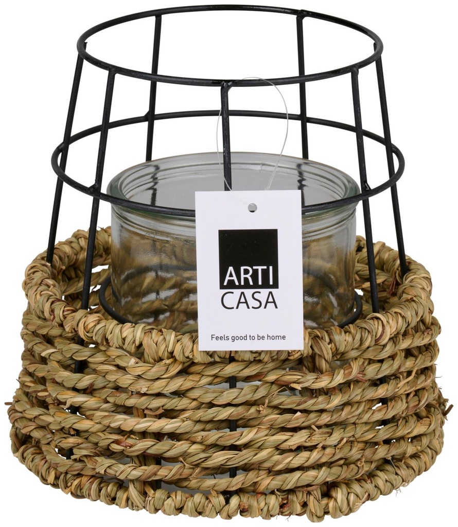 ARTICASA Candle Holder Nature 17x17x16.5cm