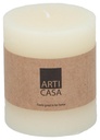 ARTICASA Rustic Candle Ø7xh8cm Cream