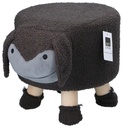 ARTICASA Stool animal sheep grey
