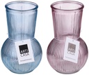 ARTICASA Vase stripe Ø11.2x17.6cm glass