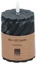 ARTICASA LED Candle Ø7.5x10cm Black