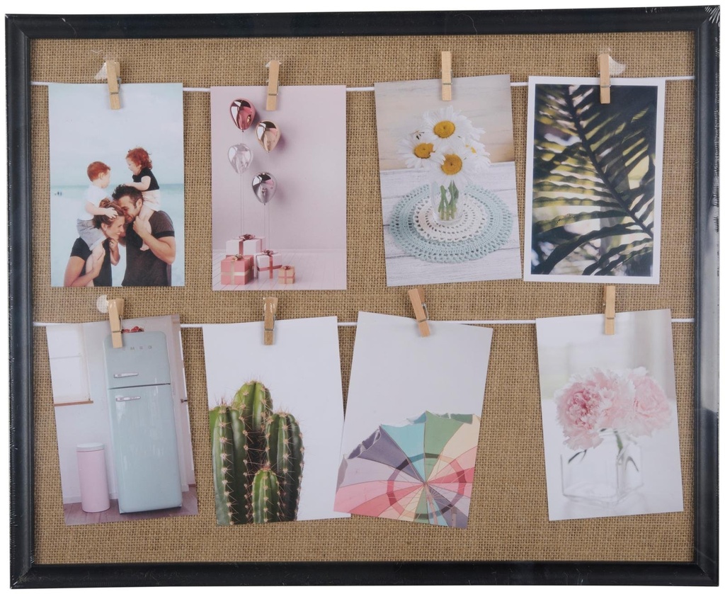 ARTICASA Collage Photo Frame With 8 Clips 52.5x42.5cm