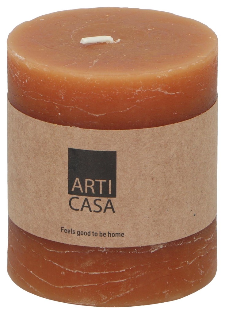 ARTICASA Rustic Candle Ø7xh8cm Honey