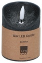 ARTICASA LED Candle Black Ø7xh9cm