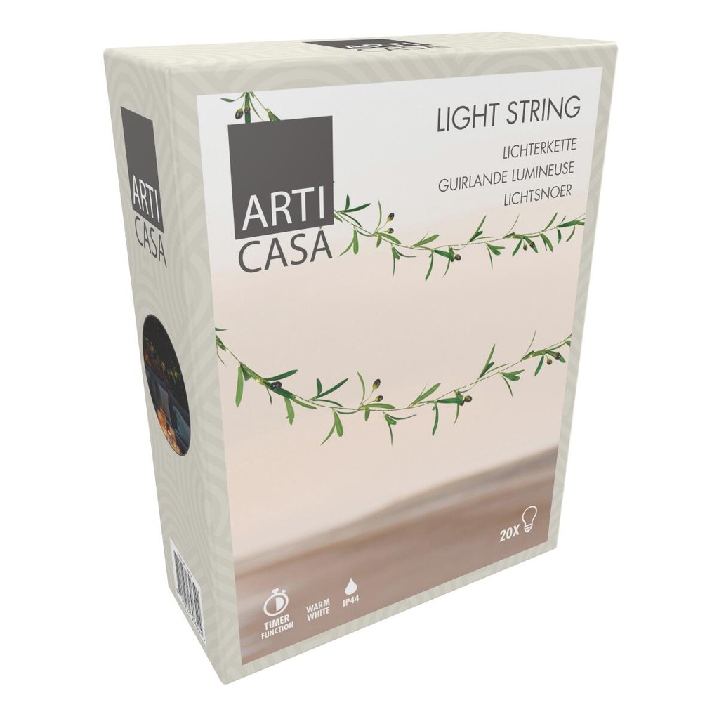 ARTICASA Leaf String Light With Timer 200cm
