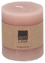 ARTICASA Rustic Candle Ø7xh8cm Pink