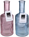 ARTICASA Vase Bottle Ø8.2x20.8cm Ribbed