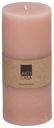 ARTICASA Rustic Candle Ø7xh16cm Pink