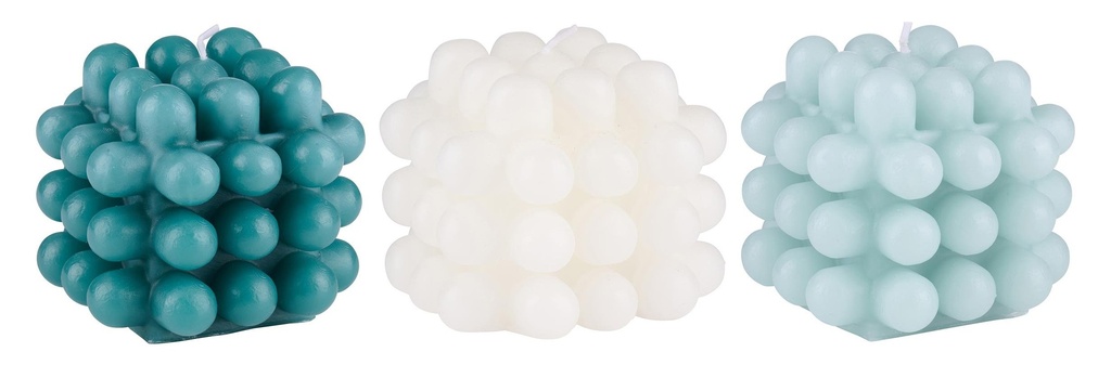 ARTICASA Decorative Bubble Candle 7.5x7.5x6.5cm