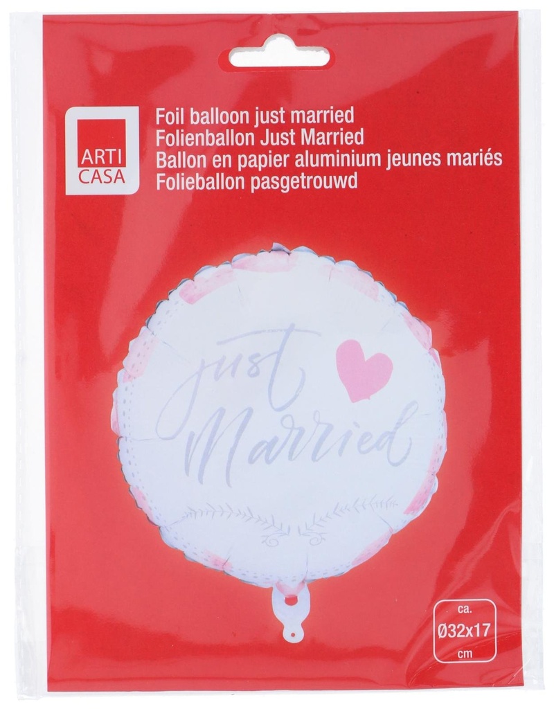 ARTICASA Foil Balloon Just Married