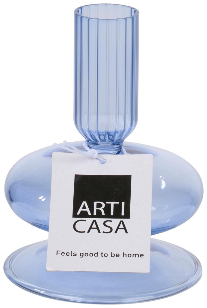 ARTICASA Candle Holder UFO Ø8x11cm Blue