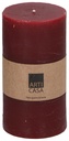 ARTICASA Rustic Candle Ø7xh13cm Dark Red