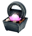 ARTICASA Table Fountain Lotus with LED