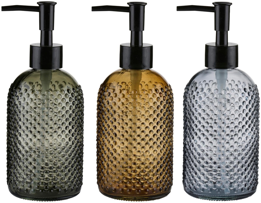 [871125250624] ARTICASA Soap Dispenser with Black Pump Ø7.5xh19cm