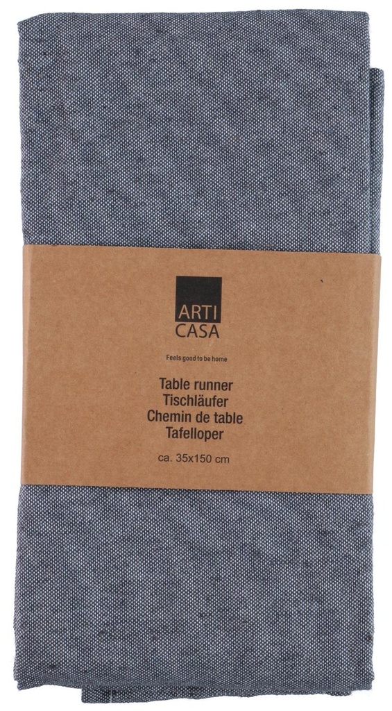 ARTICASA Table Runner Dark Grey 35x150cm