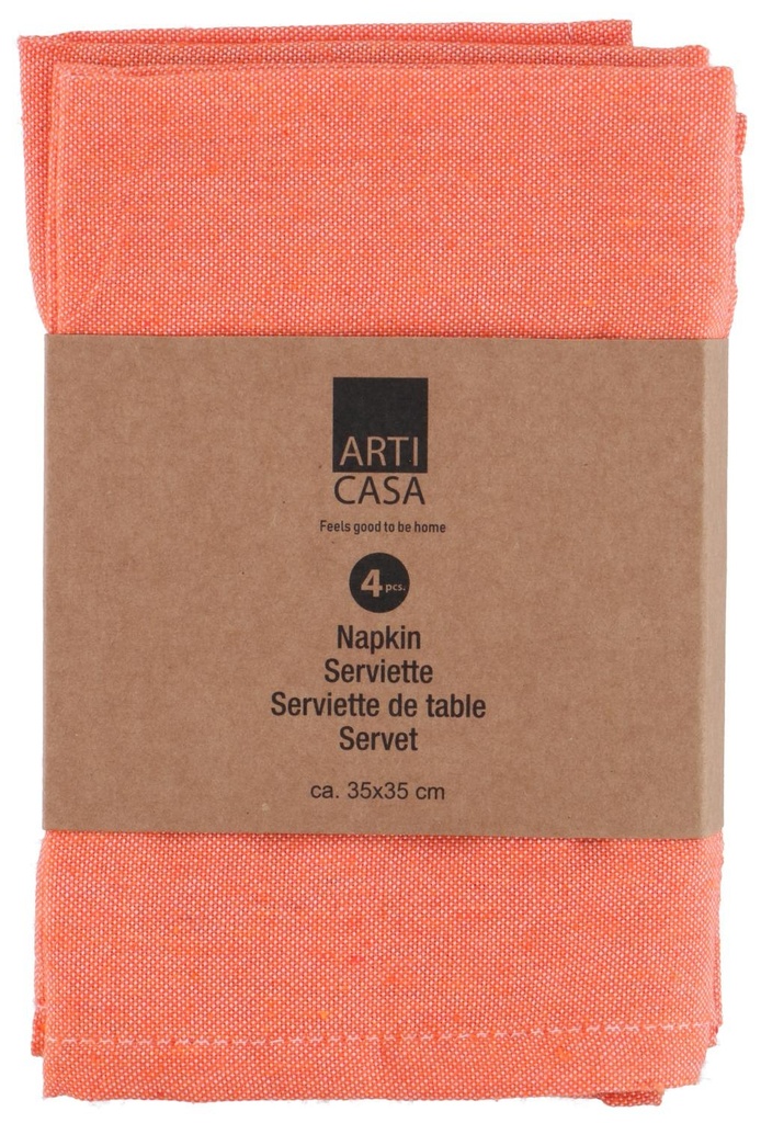 [871125234214] ARTICASA Napkin Orange 35x35cm