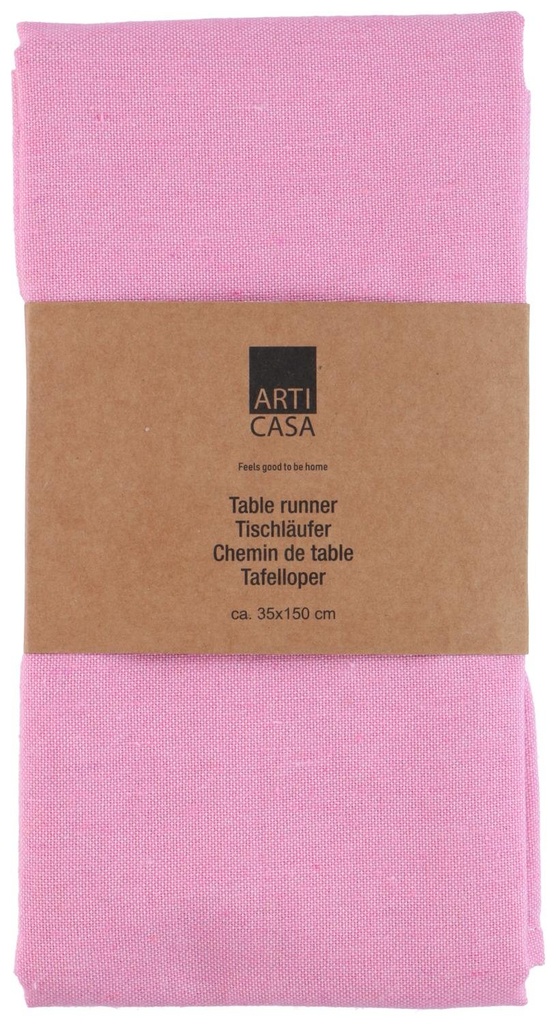 ARTICASA Table Runner Pink 35x150cm