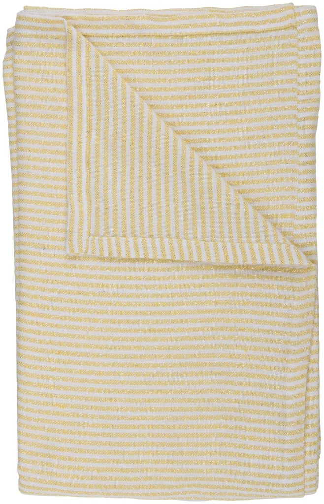 ARTICASA Table Cloth Stripe Lurex Yellow 150x240cm